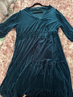 BloomChic Teal Ribbed Top